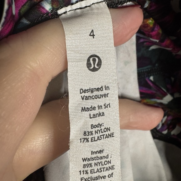 Lululemon Swift Speed High-Rise Tight Size 4 Floral Electric Multi  Bright‎ - Picture 6 of 9